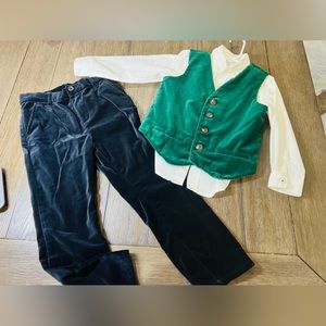 Gymboree set with shirt, vest and pants